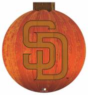 San Diego Padres 12" Halloween Pumpkin Sign