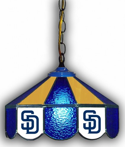 San Diego Padres 14&quot; Glass Pub Lamp