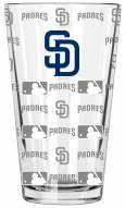 San Diego Padres 16 oz. Sandblasted Pint Glass