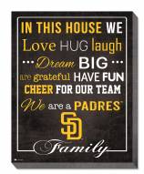 San Diego Padres 16" x 20" In This House Canvas Print