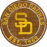 San Diego Padres 24" Heritage Logo Round Sign