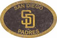 San Diego Padres 46" Team Color Oval Sign