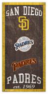 San Diego Padres 6" x 12" Heritage Sign