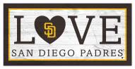 San Diego Padres 6" x 12" Love Sign