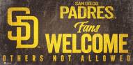 San Diego Padres Fans Welcome Sign