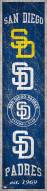 San Diego Padres Heritage Banner Vertical Sign