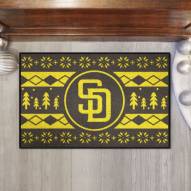 San Diego Padres Christmas Sweater Starter Rug