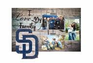 San Diego Padres I Love My Family Clip Frame
