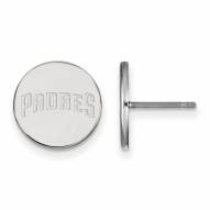 San Diego Padres Sterling Silver Small Disc Earrings