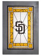 San Diego Padres Stained Glass with Frame