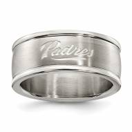 San Diego Padres Stainless Steel Logo Ring