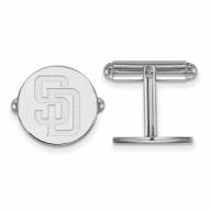 San Diego Padres Sterling Silver Cuff Links