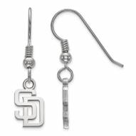 San Diego Padres Sterling Silver Extra Small Dangle Earrings