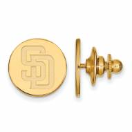 San Diego Padres Sterling Silver Gold Plated Lapel Pin