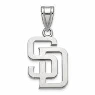 San Diego Padres Sterling Silver Medium Pendant