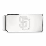 San Diego Padres Sterling Silver Money Clip