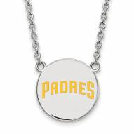 San Diego Padres Sterling Silver Pendant Necklace