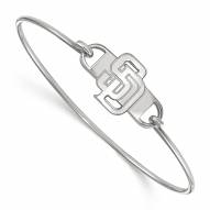 San Diego Padres Sterling Silver Wire Bangle Bracelet