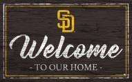 San Diego Padres Team Color Welcome Sign