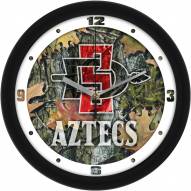 San Diego State Aztecs Camo Wall Clock