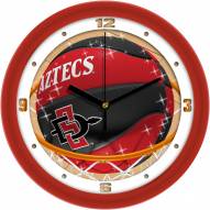 San Diego State Aztecs Slam Dunk Wall Clock