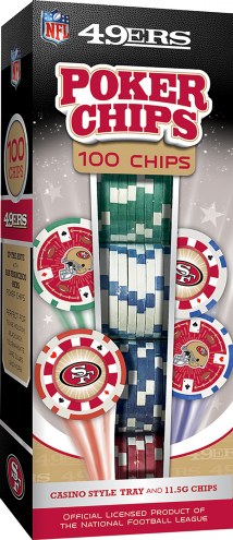 San Francisco 49ers 100 Poker Chips