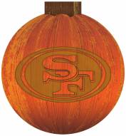 San Francisco 49ers 12" Halloween Pumpkin Sign