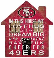 San Francisco 49ers 12" House Sign