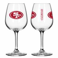 San Francisco 49ers 12 oz. Gameday Stemmed Wine Glass