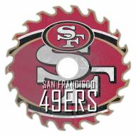 San Francisco 49ers 12" Rustic Circular Saw Sign