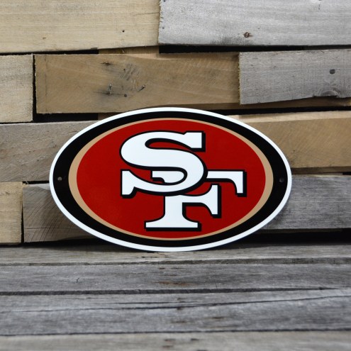 San Francisco 49ers 12&quot; Steel Logo Sign