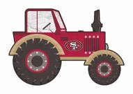San Francisco 49ers 12" Tractor Cutout Sign