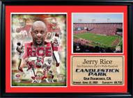 San Francisco 49ers 12" x 18" Jerry Rice Photo Stat Frame