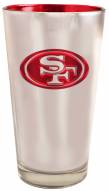 San Francisco 49ers 16 oz. Electroplated Pint Glass