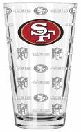 San Francisco 49ers 16 oz. Sandblasted Pint Glass