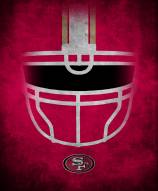 San Francisco 49ers 16" x 20" Ghost Helmet Canvas Print