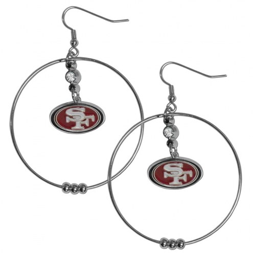 San Francisco 49ers 2&quot; Hoop Earrings