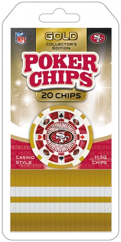 San Francisco 49ers 20 Piece Poker Chips Set