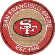 San Francisco 49ers 24" Heritage Logo Round Sign