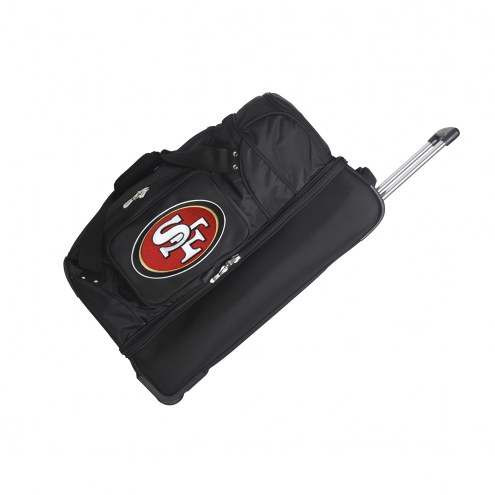 San Francisco 49ers 27&quot; Drop Bottom Wheeled Duffle Bag