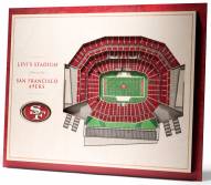 San Francisco 49ers 5-Layer StadiumViews 3D Wall Art