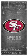 San Francisco 49ers 6" x 12" Chalk Playbook Sign