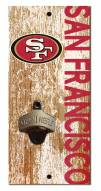 San Francisco 49ers 6" x 12" Distressed Bottle Opener