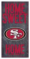 San Francisco 49ers 6" x 12" Home Sweet Home Sign