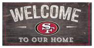 San Francisco 49ers 6" x 12" Welcome Sign