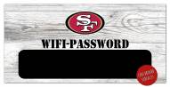 San Francisco 49ers 6" x 12" Wifi Password Sign