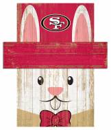 San Francisco 49ers 6" x 5" Easter Bunny Head