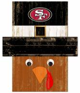 San Francisco 49ers 6" x 5" Turkey Head