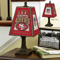 San Francisco 49ers Art Glass Table Lamp