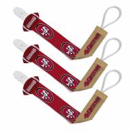 San Francisco 49ers Baby Pacifier Clips